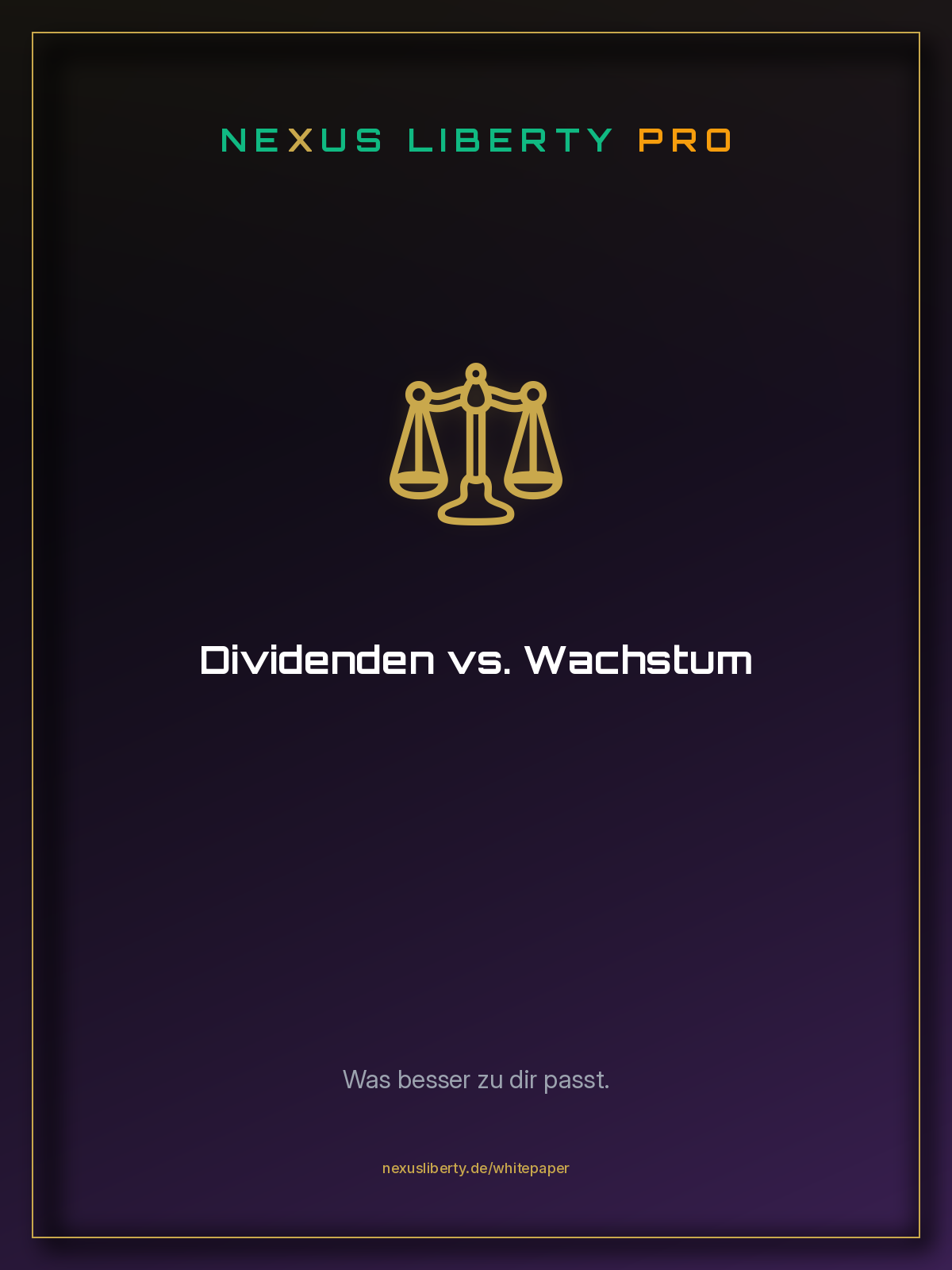 Dividenden vs. Wachstum