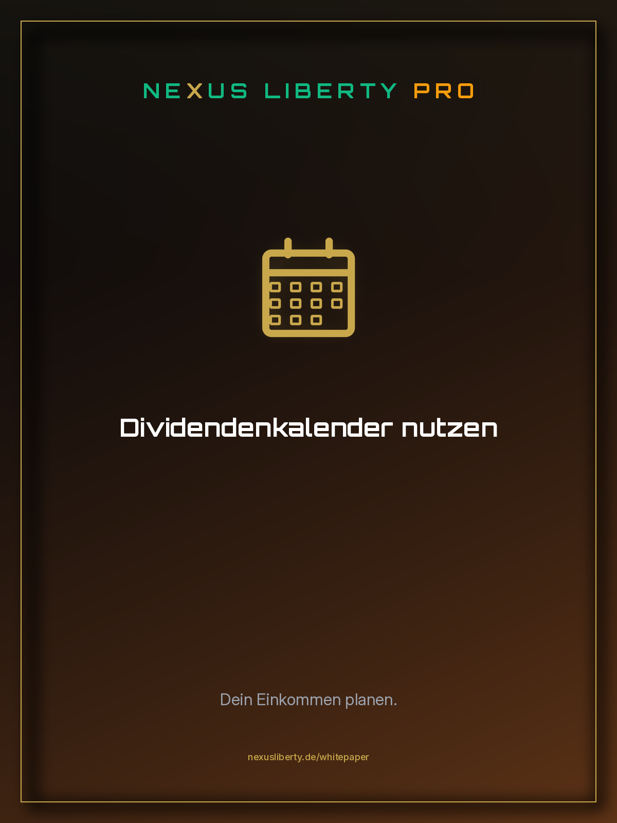 Dividendenkalender nutzen